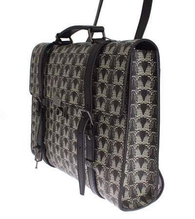 Bag Black Owl Print Leather Backpack
