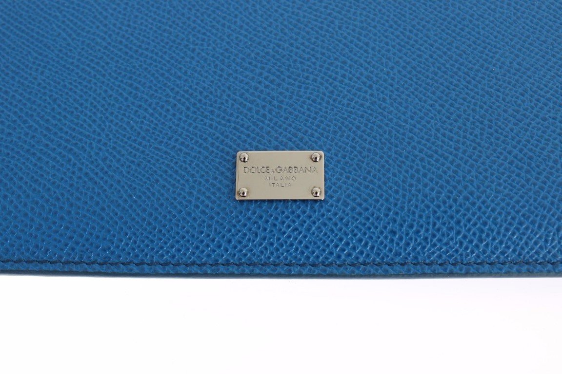 Blue Leather iPAD Tablet eBook Cover Bag
