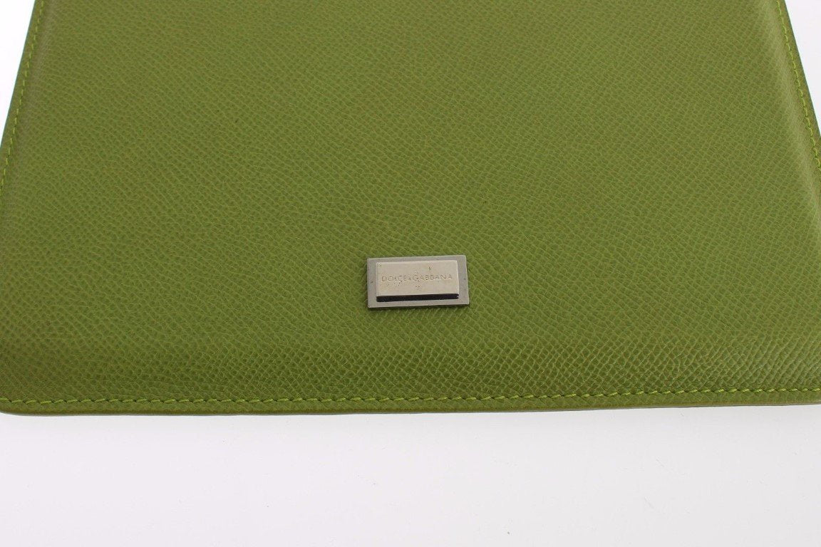 Green Leather iPAD Tablet eBook Cover Bag