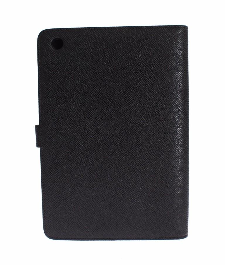 Black Leather Mini Tablet Cover Bag