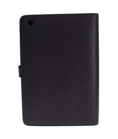 Black Leather Mini Tablet Cover Bag