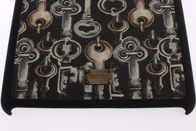 Black Key Print Leather Tablet Ipad Case Cover