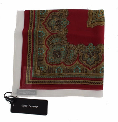 Multicolor Baroque Print Silk Scarf