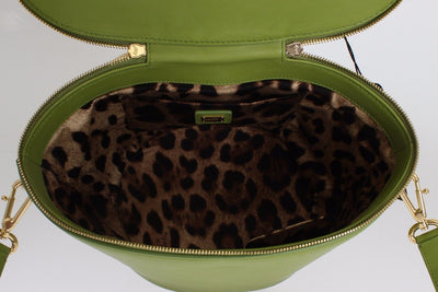 Green Leather Hand Shoulder Satchel Hobo Bag