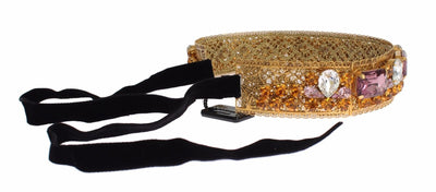 Crown Gold-plated Crystal Sicily GEMME Tiara Headband