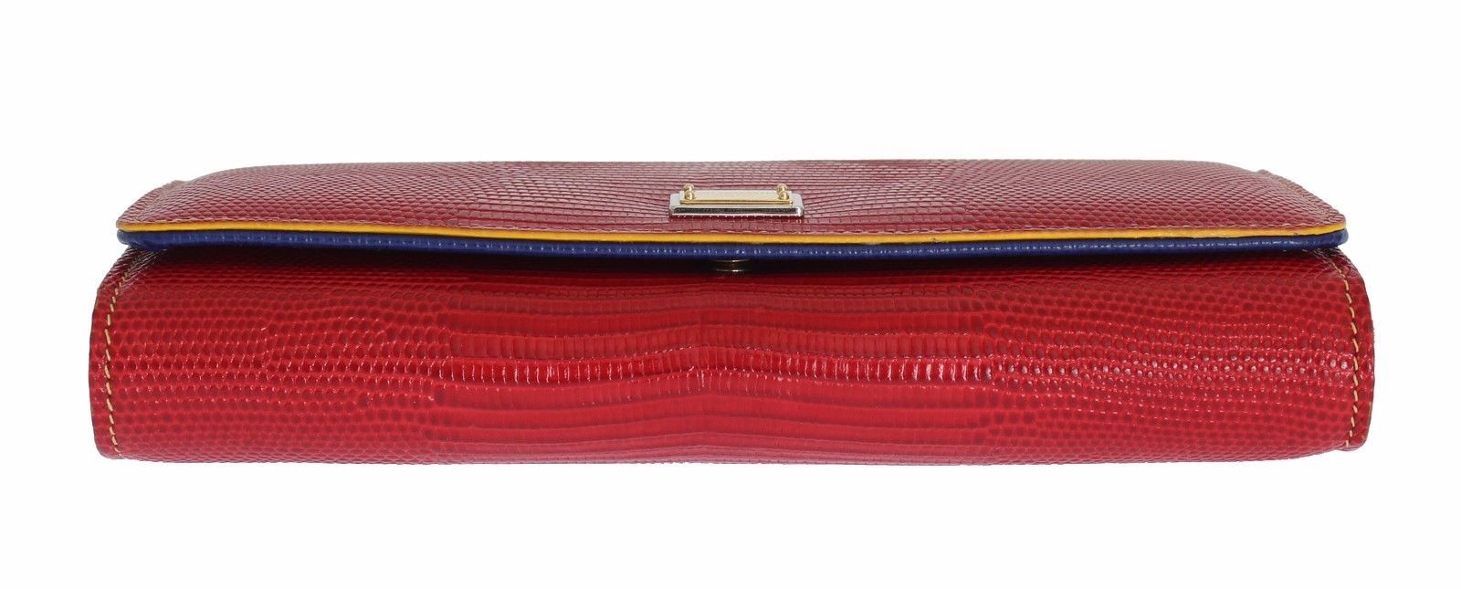 Purse Leather SICILY Red Hand Shoulder Gold Chain Clutch