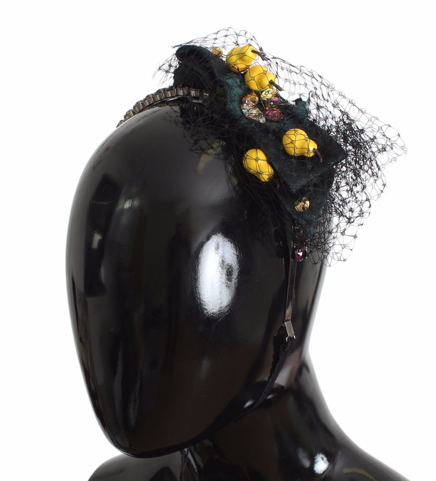 Diadem Headband Tiara Pear Fruit Crystal Bow Hair