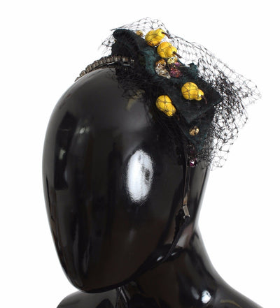 Diadem Headband Tiara Pear Fruit Crystal Bow Hair