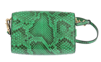 Purse GILDA Green Python Snakeskin Shoulder Handbag