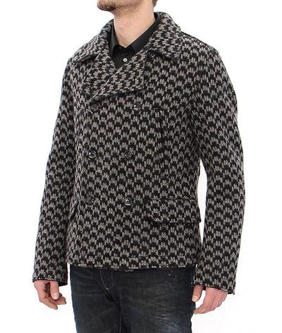 Gray Double Breasted Jacket