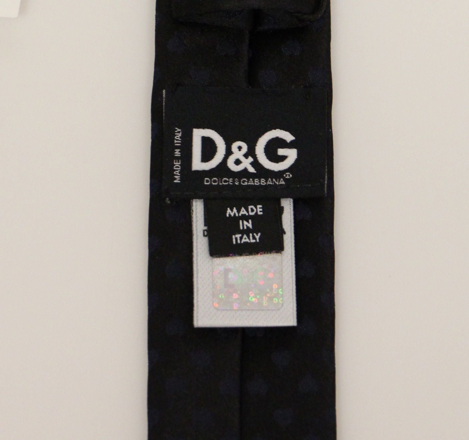 Men Blue Heart Silk Slim Neck Tie