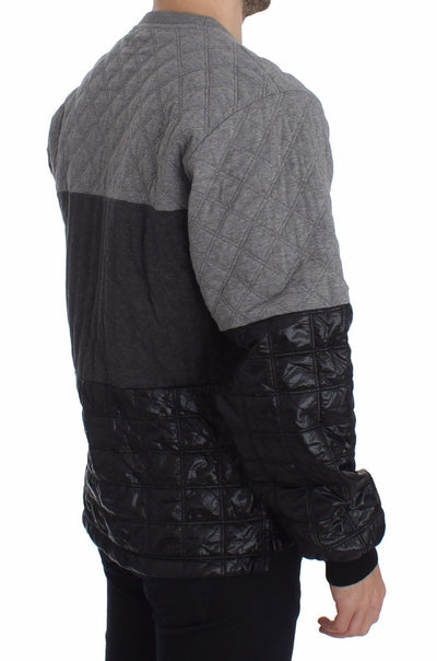 Gray Oversize Crew-neck Sweater
