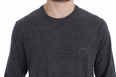Gray Wool Crew-neck Sweater