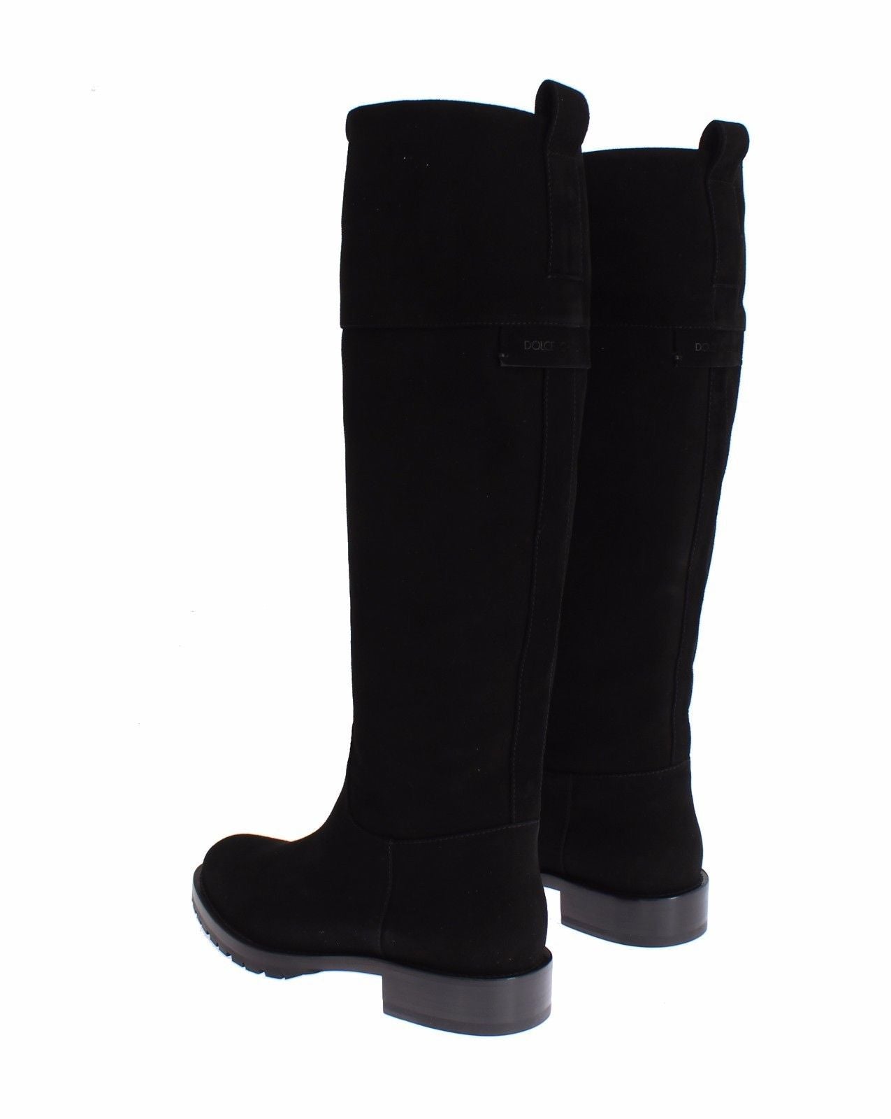 Brown Suede Goatskin Flat Boots