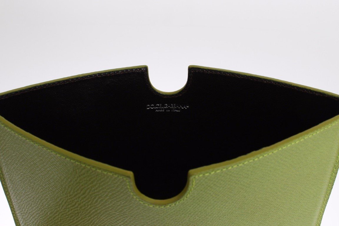 Green Leather iPAD Tablet eBook Cover Bag