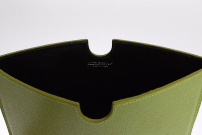Green Leather iPAD Tablet eBook Cover Bag