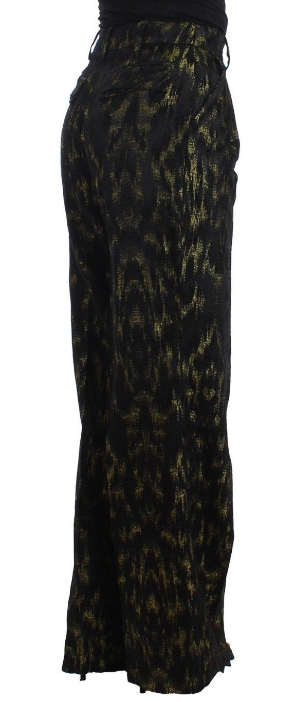 Black wide legs dress pants