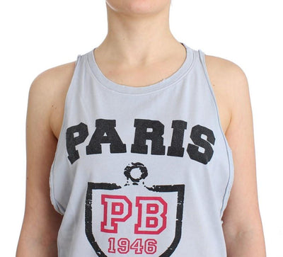 Gray branded tank top
