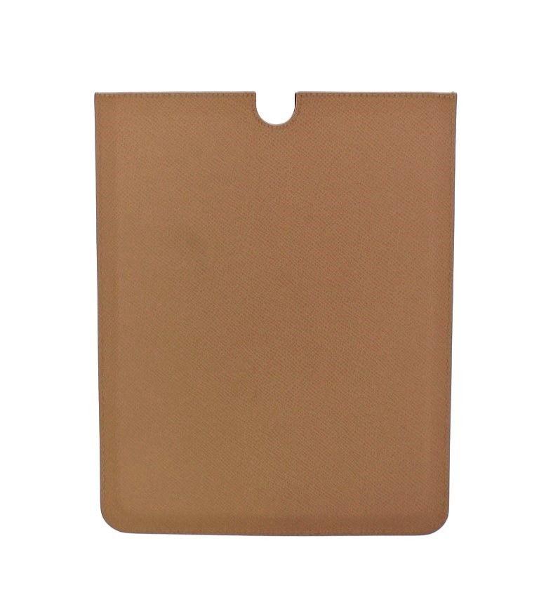 Beige Leather iPAD Tablet eBook Cover