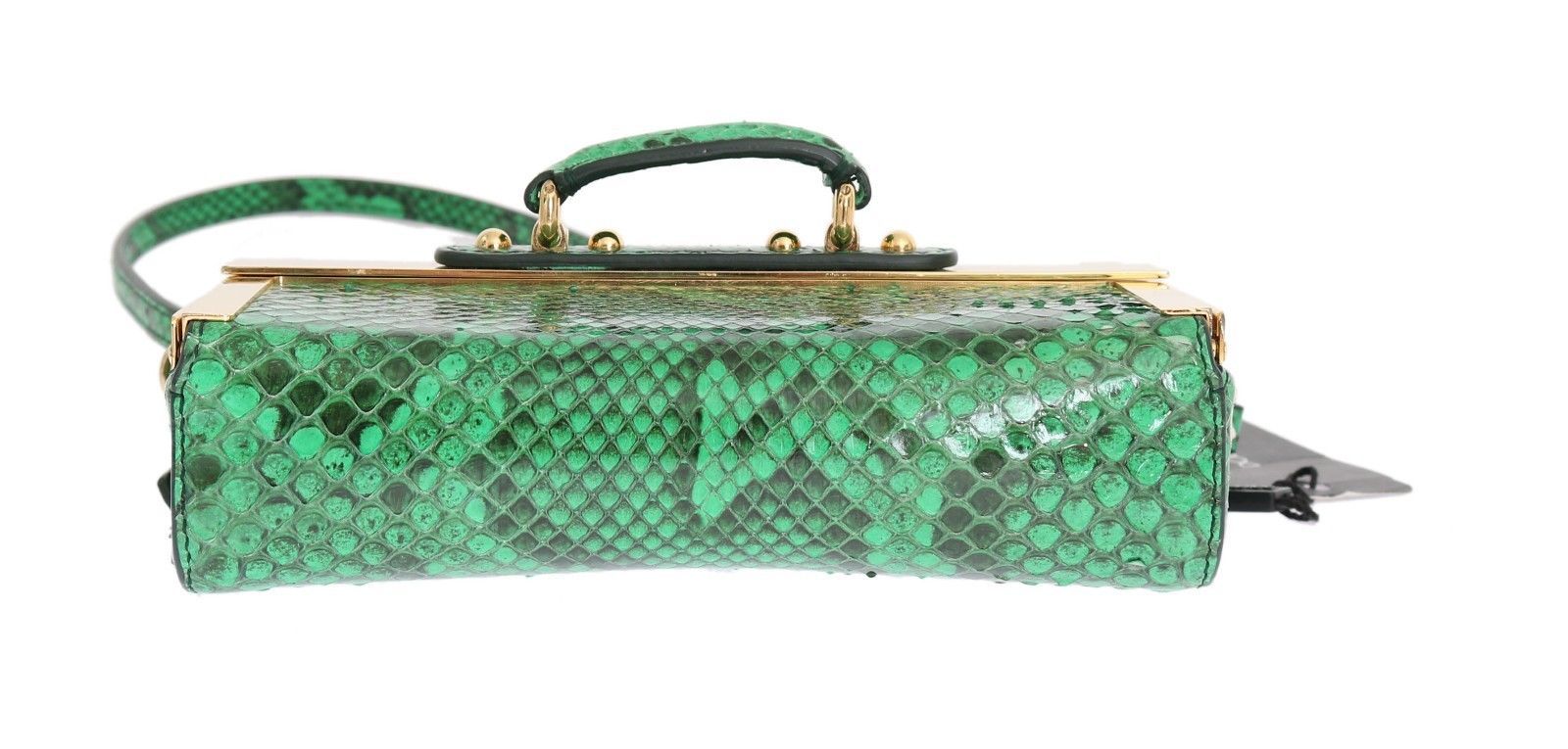 Purse GILDA Green Python Snakeskin Shoulder Handbag