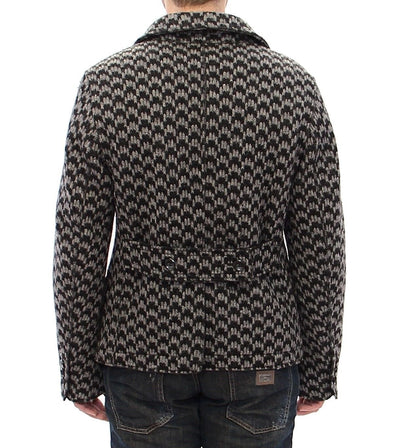 Gray Double Breasted Jacket