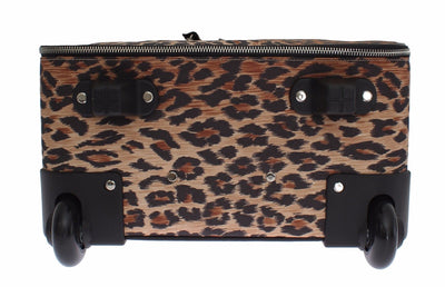 Luggage Bag Leopard Travel Cabin Suitcase Trolley
