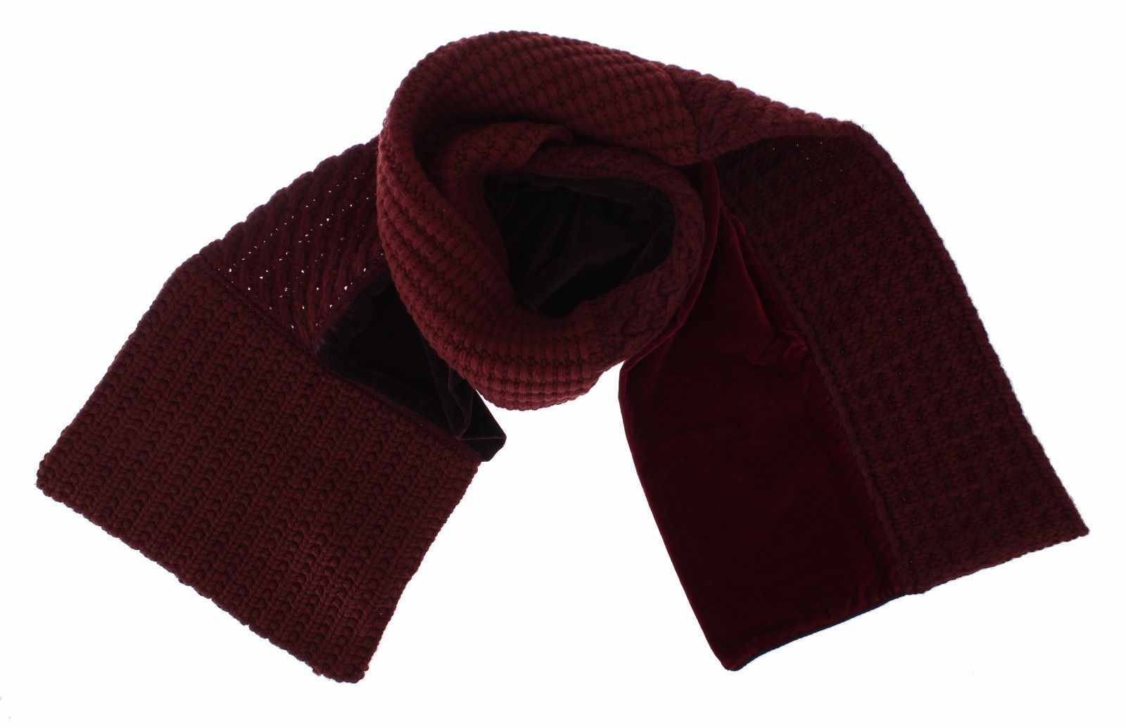 Bordeaux Wool Blend Mens Scarf