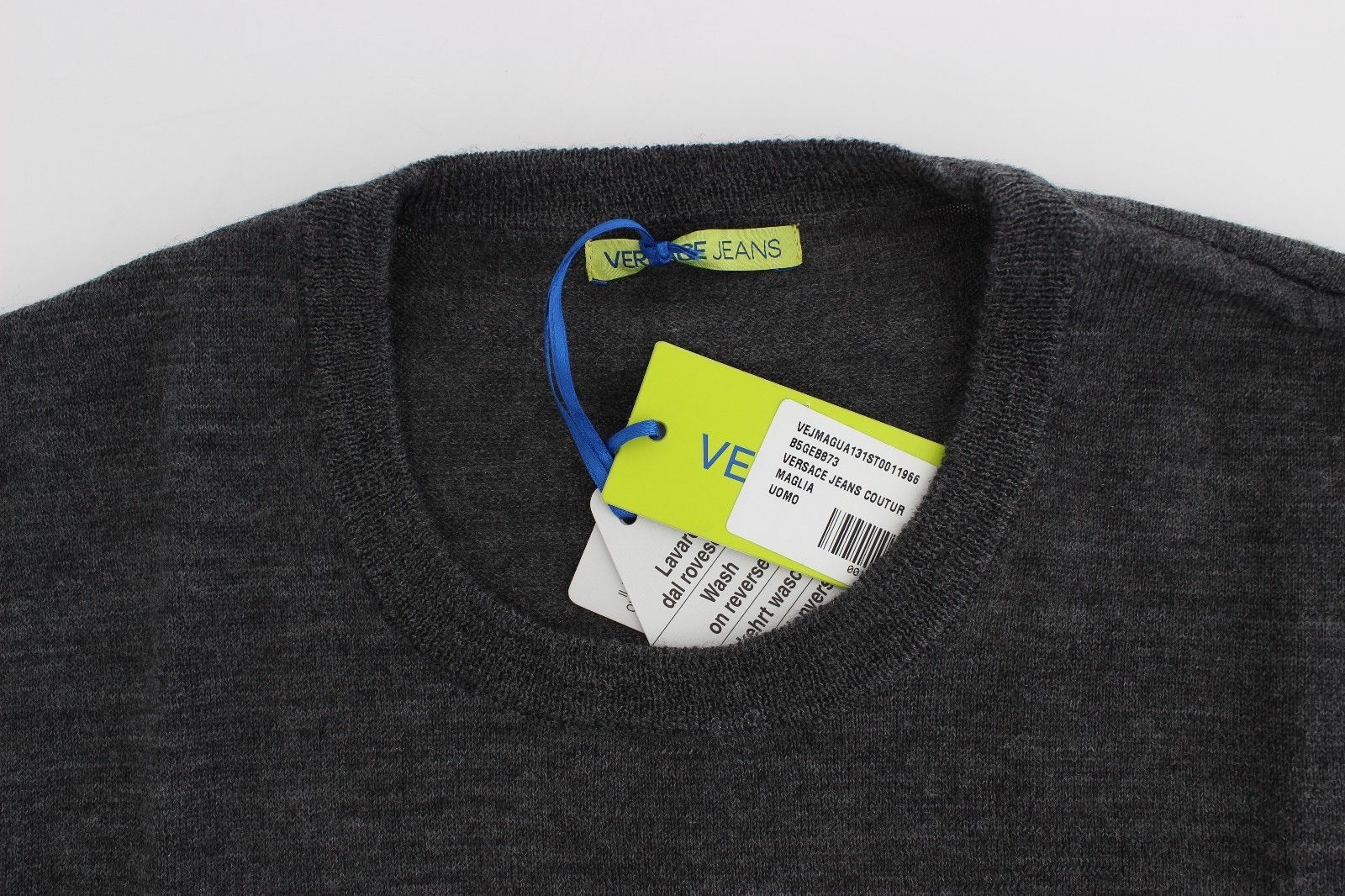 Gray Wool Crew-neck Sweater