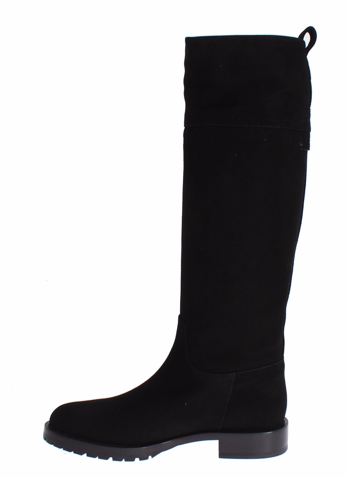 Brown Suede Goatskin Flat Boots