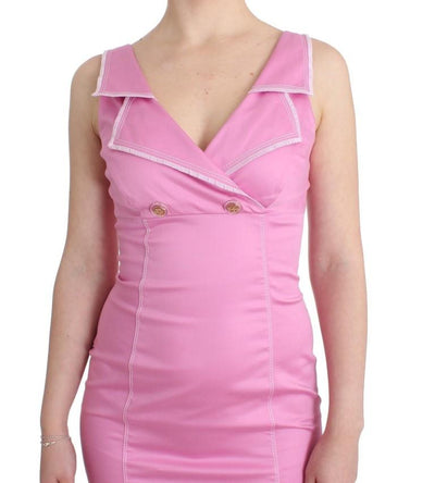 Pink pencil collar dress