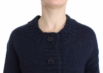 Blue cropped cardigan