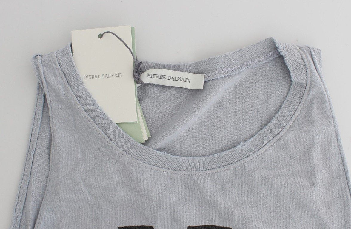 Gray branded tank top