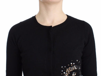 Black twinset cardigan top