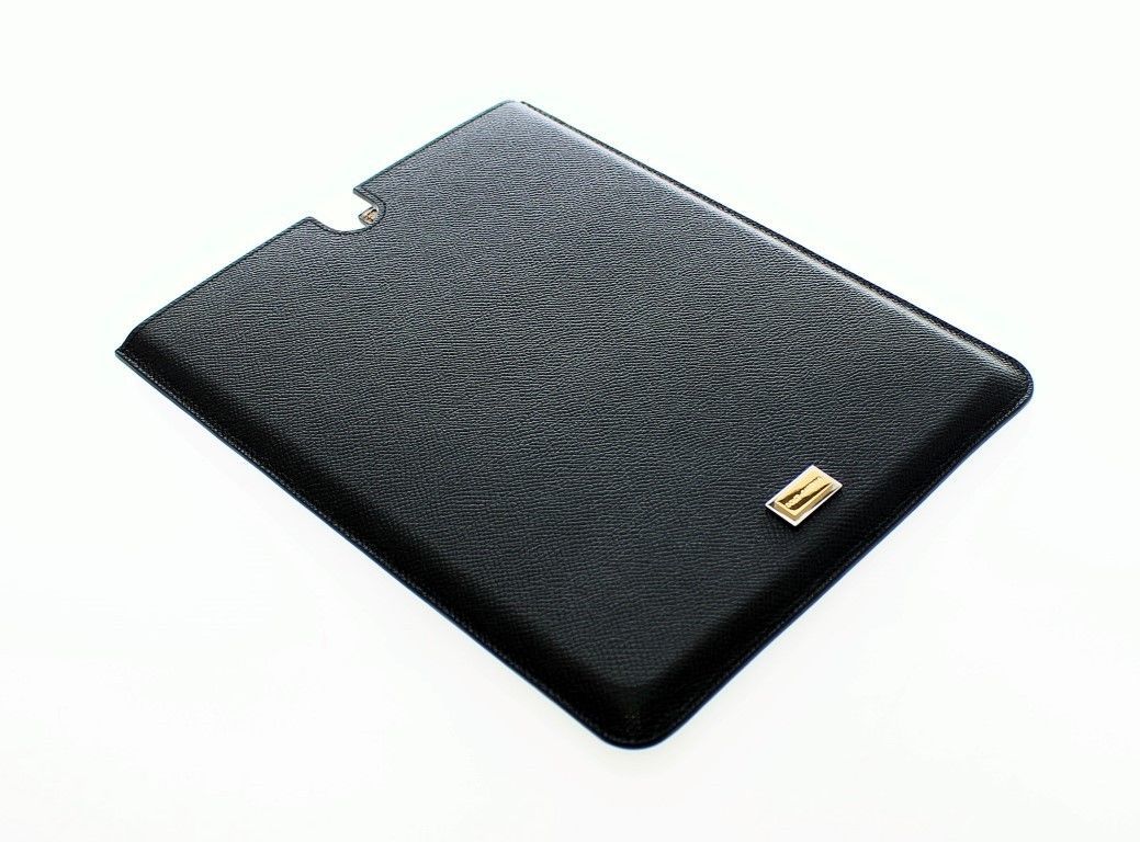 Black Leather iPAD Tablet eBook Cover