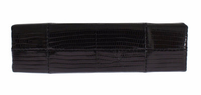 Bag Black Varano Lizard Shoulder Evening Party Clutch