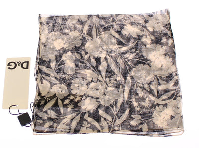 Multicolor Floral Silk Scarf Wrap