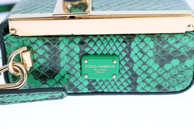 Purse GILDA Green Python Snakeskin Shoulder Handbag