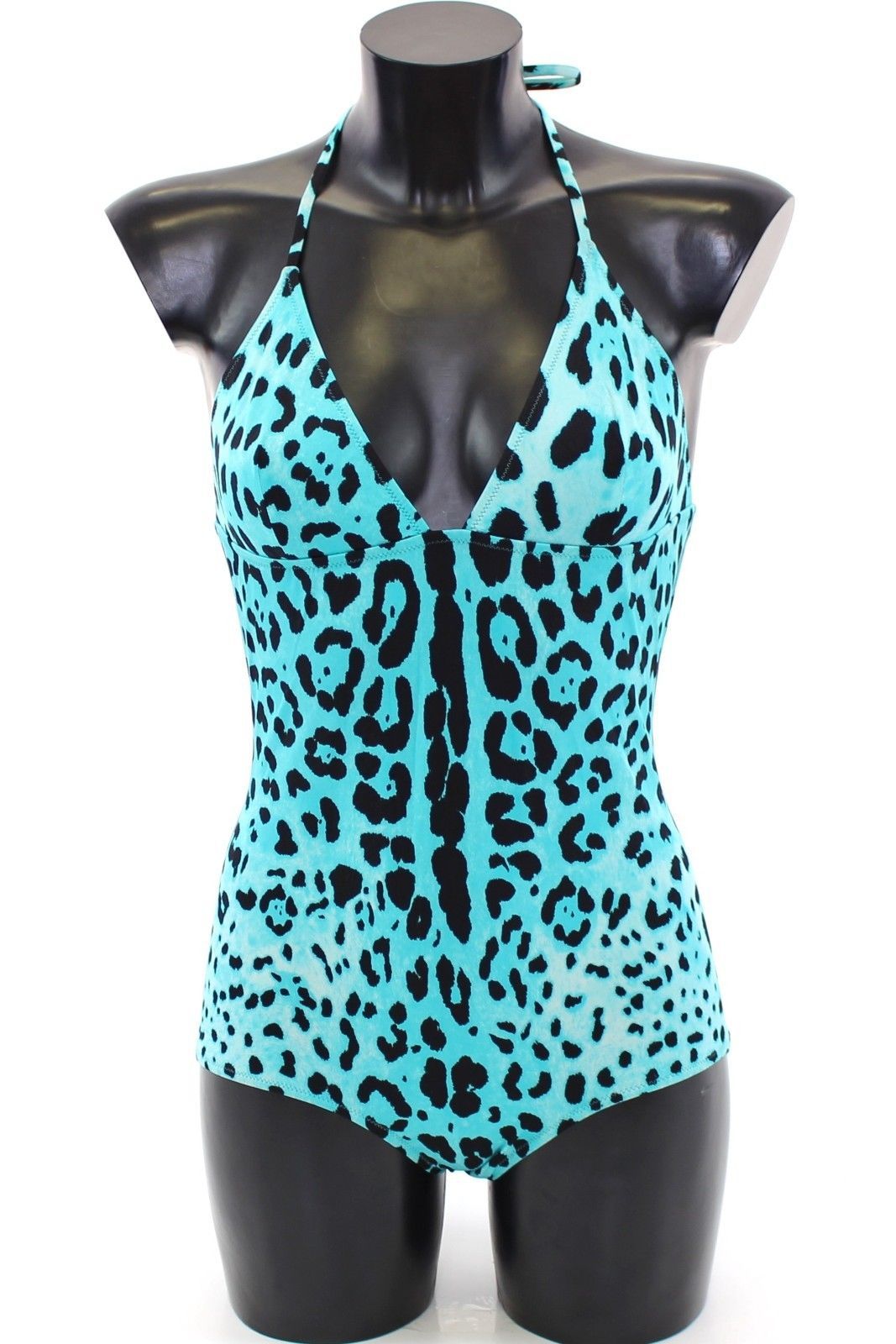 Blue Leopard Beach One Piece Bikini Swimwear