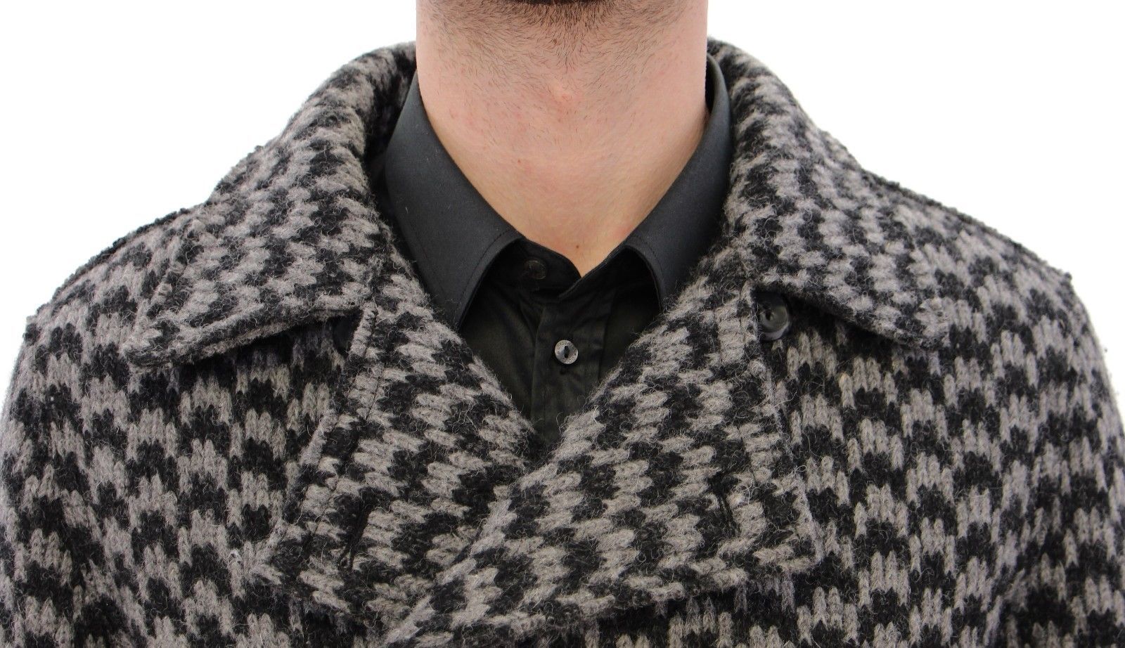 Gray Double Breasted Jacket