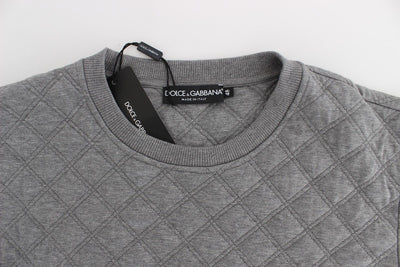 Gray Oversize Crew-neck Sweater