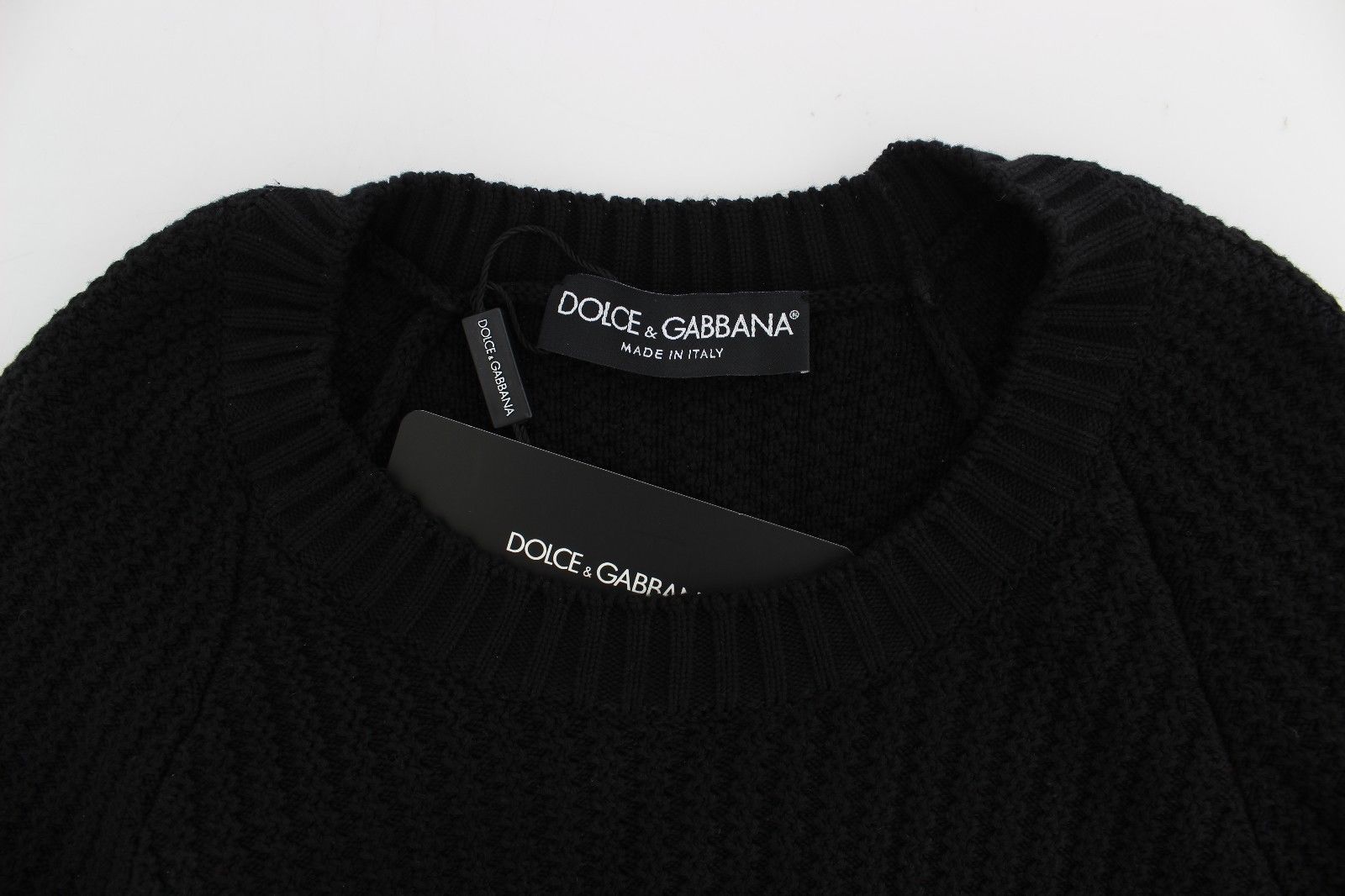 Blue Cotton Silk Knitted Sweater