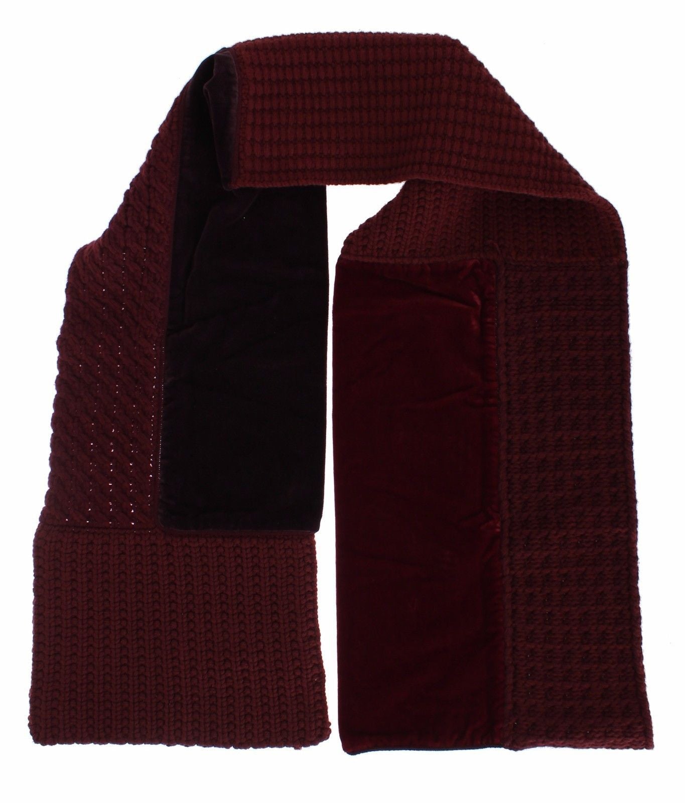 Bordeaux Wool Blend Mens Scarf