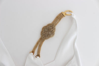 White A-line shift dress