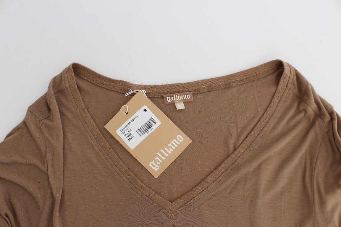 Brown shortsleeved top