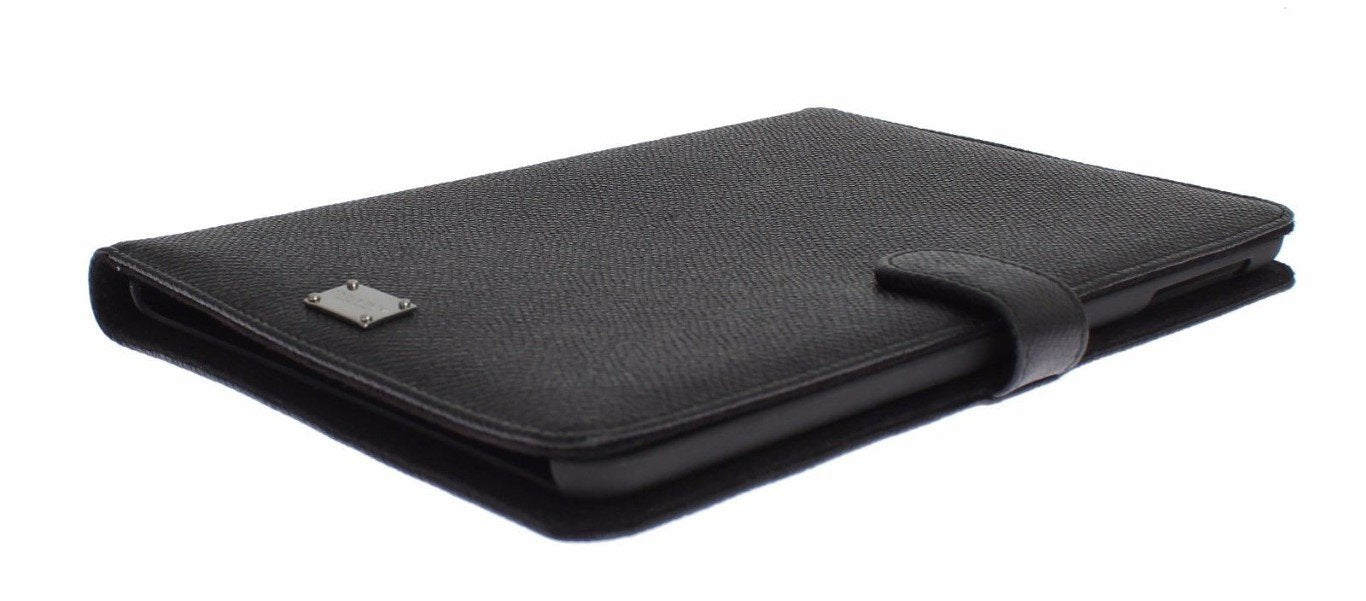 Black Leather Mini Tablet Cover Bag