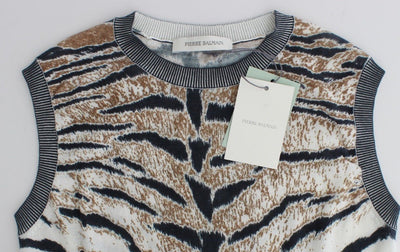 Tiger printed knit top