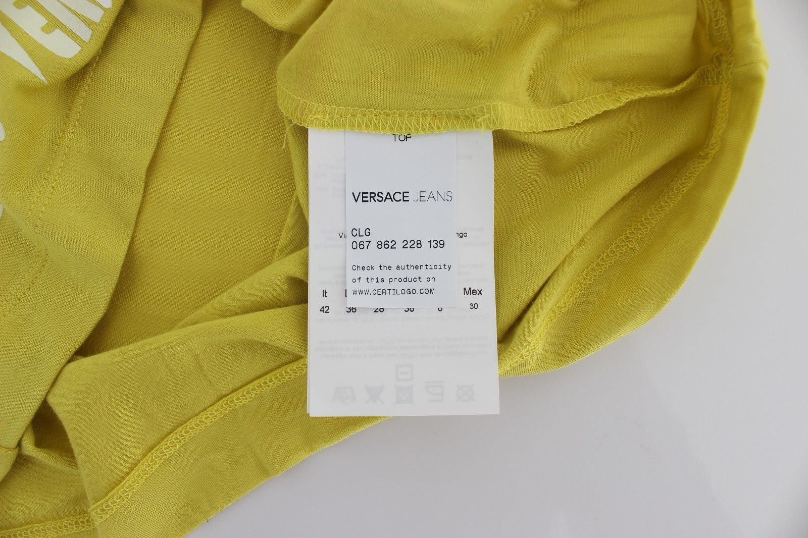 Yellow Crewneck Studded T-shirt