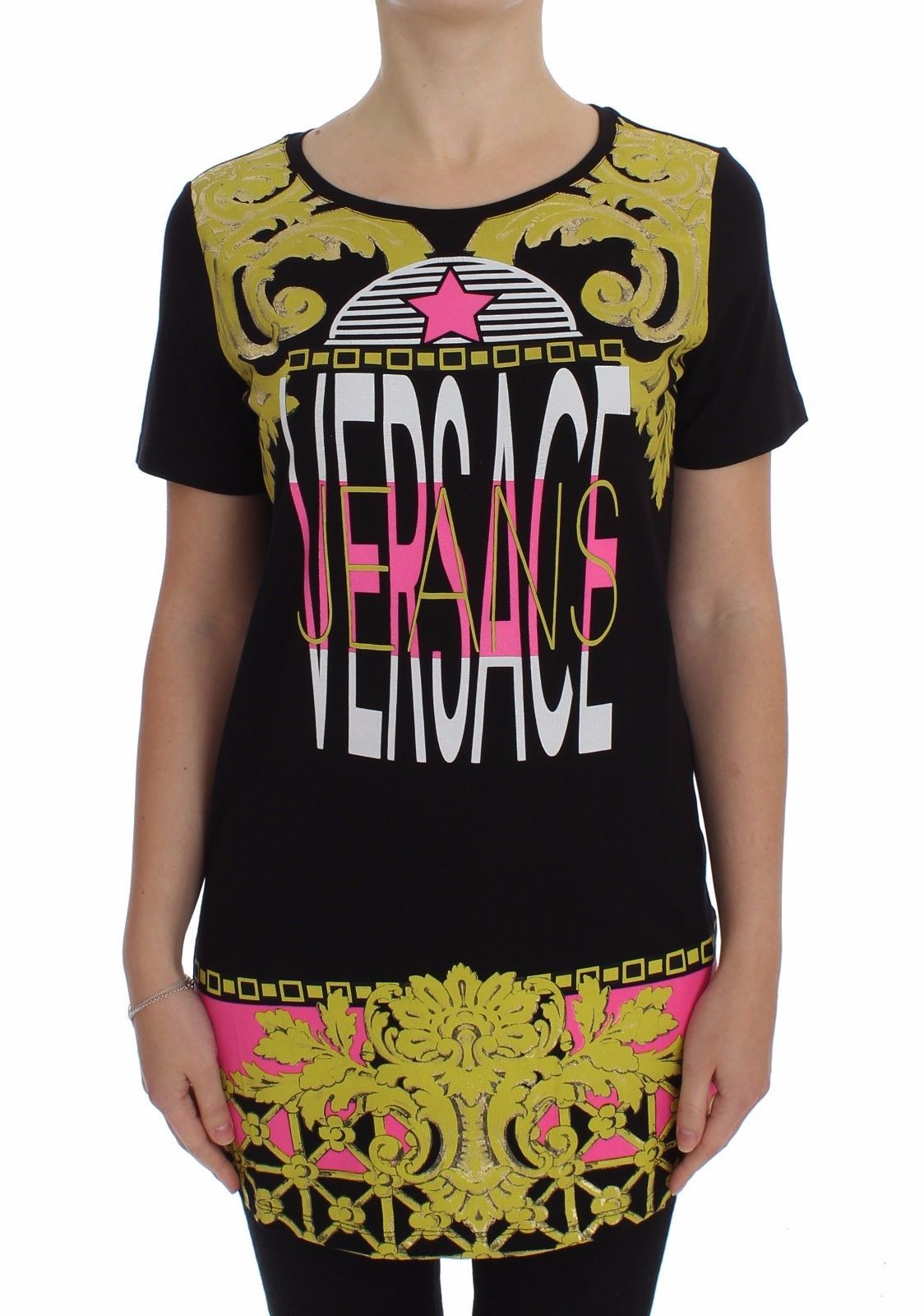 Black Crew-neck Graphic T-shirt