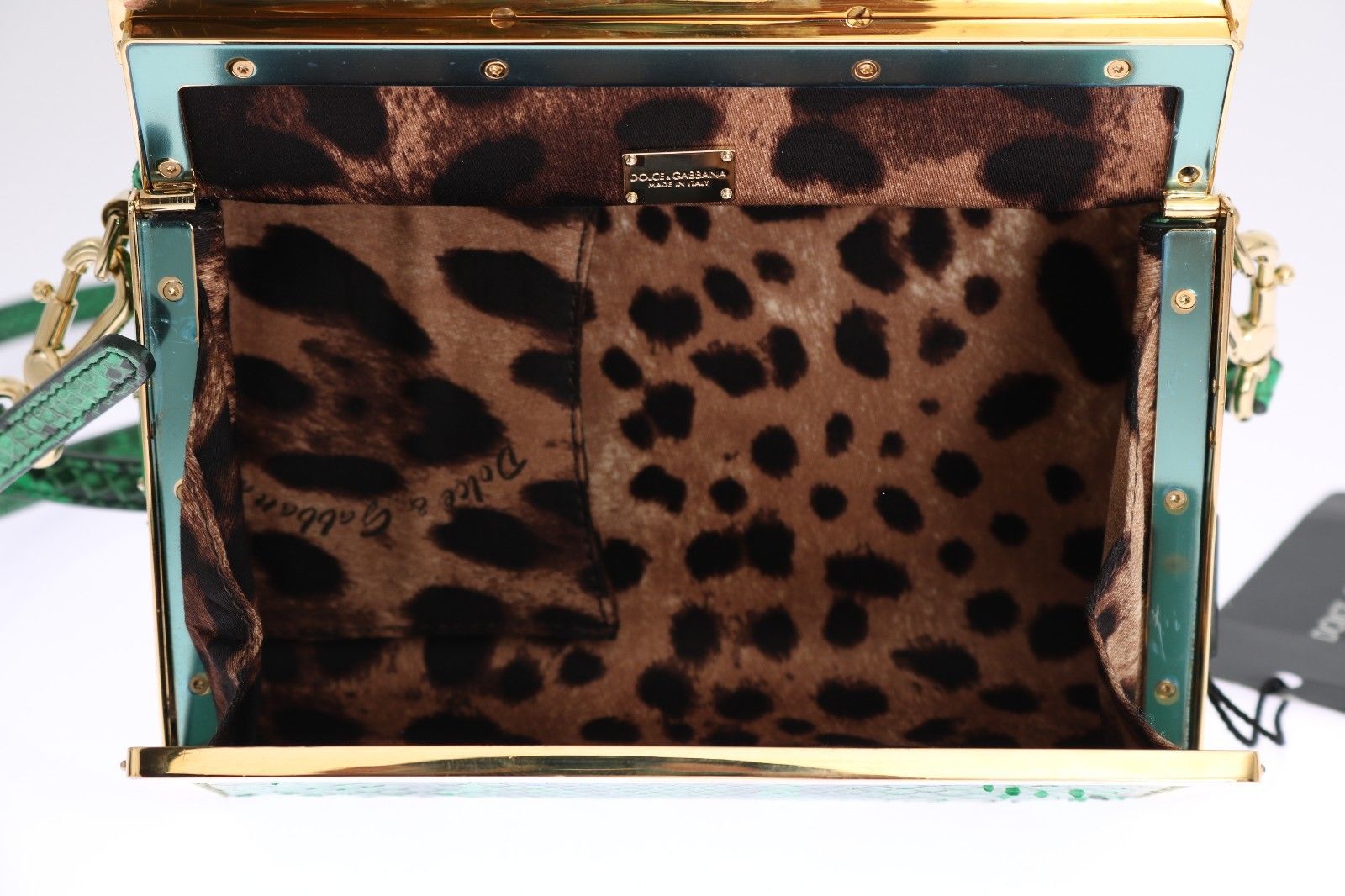 Purse GILDA Green Python Snakeskin Shoulder Handbag