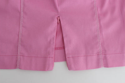 Pink pencil collar dress